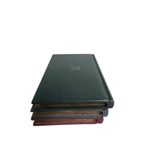 Miniature Book Set - Red Blue & Green Covers Primitive Decor, Rustic Country Acc - Picture 5 of 8